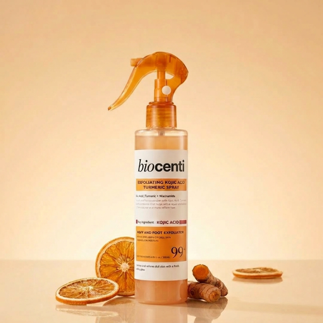 Exfoliante corporal spray con ácido kójico y cúrcuma - imagen principal