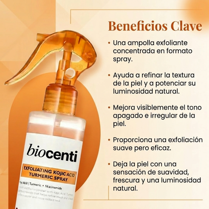 Exfoliante corporal spray con ácido kójico y cúrcuma - vista 2