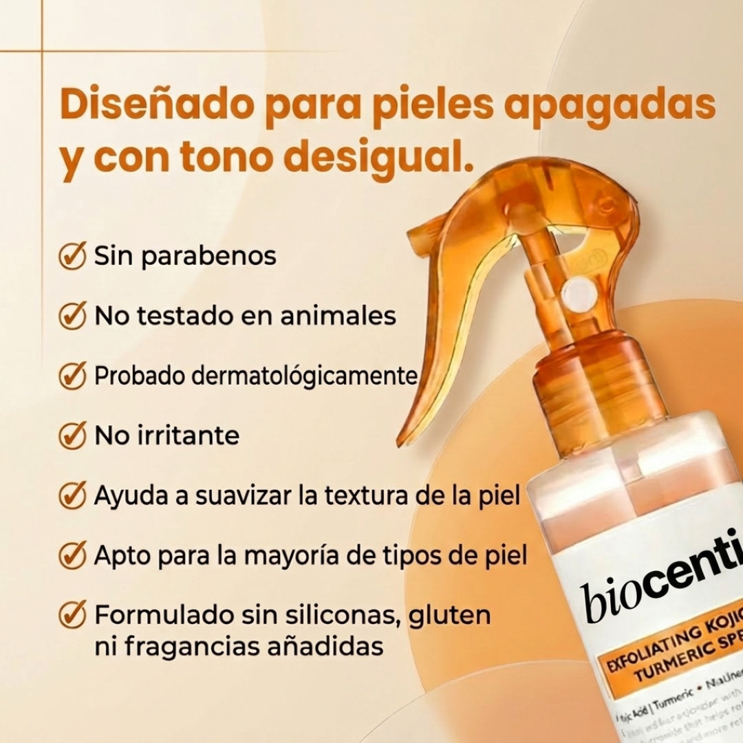 Exfoliante corporal spray con ácido kójico y cúrcuma - vista 5