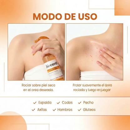 Exfoliante corporal spray con ácido kójico y cúrcuma - vista 6